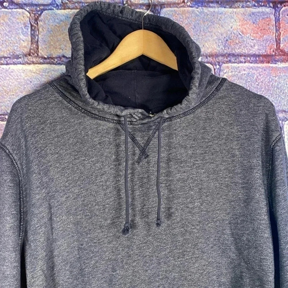 J.Crew Vintage Fleece Sweatshirt Hoodie Navy Size Large - Picture 5 of 6
